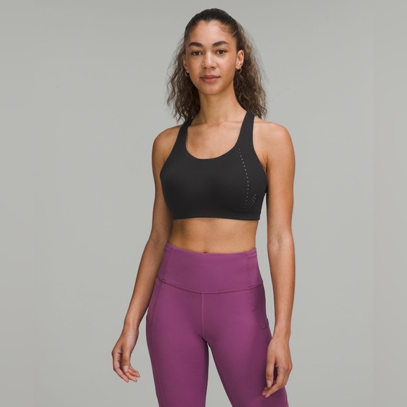 Lululemon AIRSUPPORT BRA HIGH SUPPORT 38 DD E NWT running black wireless yoga - Picture 2 of 12